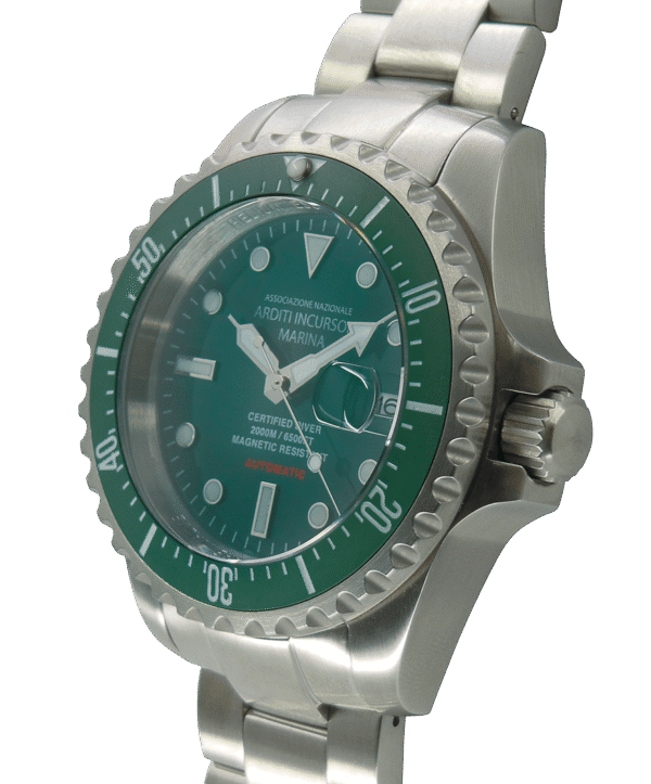 Orologio M.e.c. Modello G.A.3-V Ass. Nazionale Arditi Incursori Marina Quadrante Verde