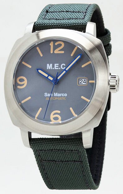 Orologio Militare M.e.c. Modello San Marco Automatico Dial Grigio Vintage