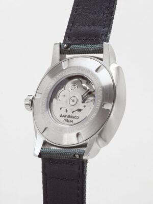 Orologio Militare M.e.c. Modello San Marco Automatico Dial Nero con Numerazione Aeronautica copia