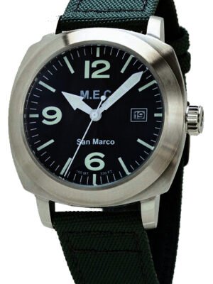 Orologio Militare M.e.c. Modello San Marco Quarzo Dial Nero Opaco
