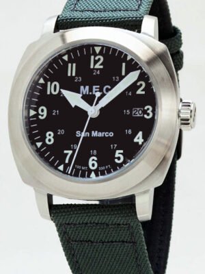 Orologio Militare M.e.c. Modello San Marco Quarzo Dial Nero Opaco