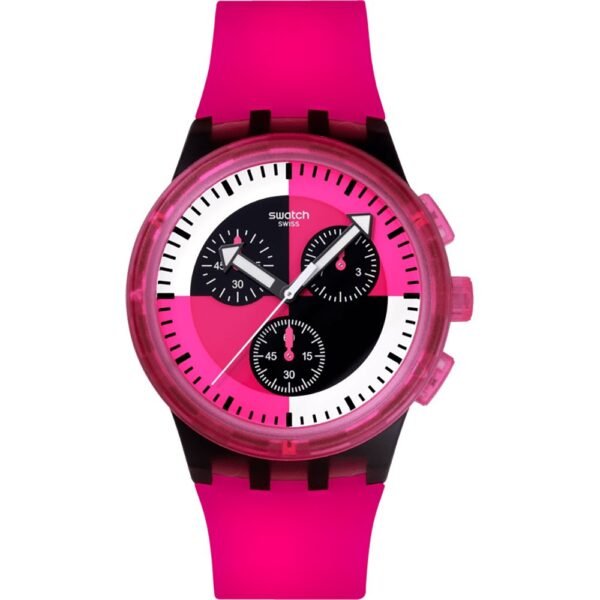 Orologio Swatch New Chrono Plastic SUSB110 Fuchsia Lines