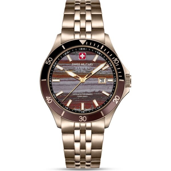 Orologio Swiss Military Hanowa Land SMWGH0008310 Flagship Tiger Iron