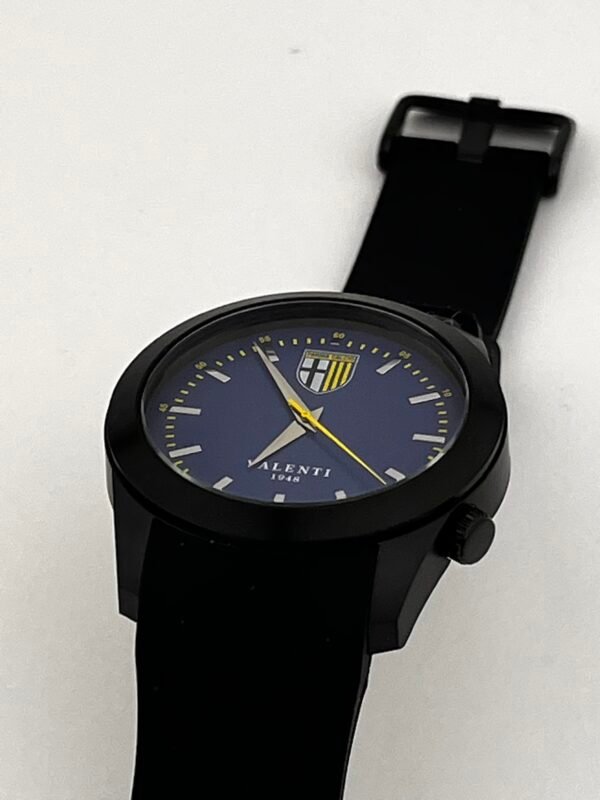 Parma Calcio Orologio cassa brunita cinturino caucciù - Valenti Parma