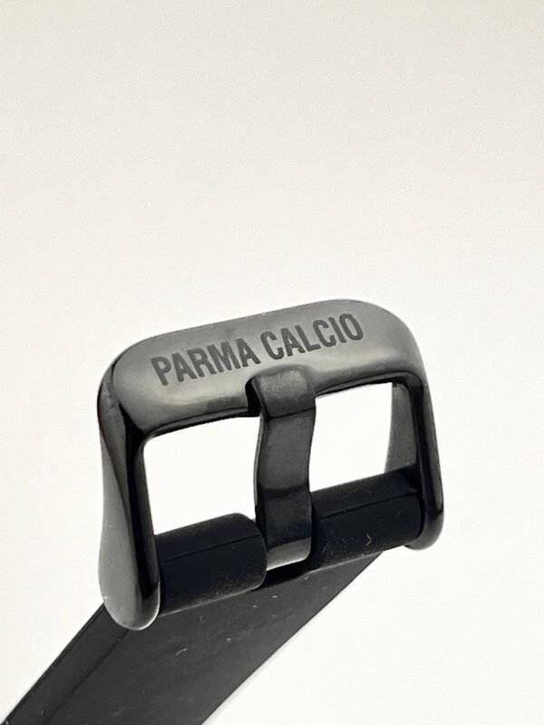 Parma Calcio Orologio cassa brunita cinturino caucciù - Valenti Parma