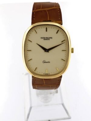 Patek Philippe Golden Ellipse ref. 3838 Sigma dial Quartz Champagne dial Box shop online Horae Luxury - Vendita online orologi vintage di lusso