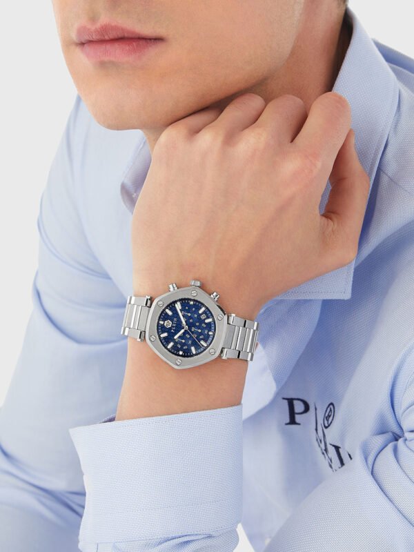 Philipp Plein PWZBA0323 The Hexagon Cronografo Orologio Unisex 42mm 5ATM