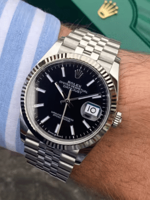 Rolex Datejust 36 126234 36mm Black Dial Jubilee