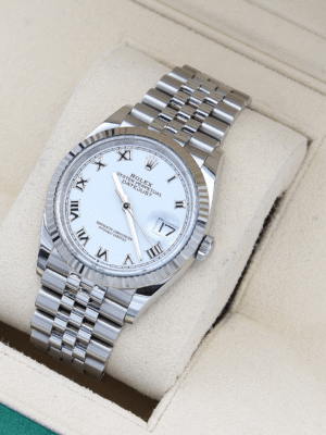 Rolex Datejust 36 126234 White Roman Dial Jubilee 36mm