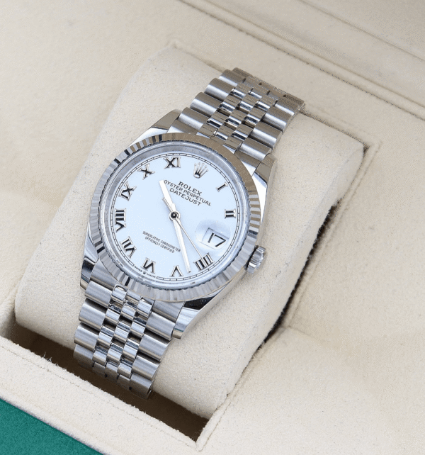 Rolex Datejust 36 126234 White Roman Dial Jubilee 36mm