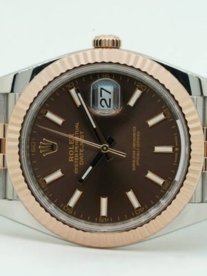 Rolex Datejust 41 126331 41mm Chocolate Dial Steel & Rose Gold