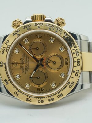 Rolex Daytona 116503 40mm Steel & Gold Champagne Dial Diamonds 04/2017 CV8