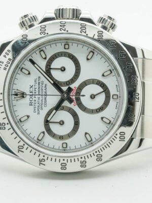 Rolex Daytona Cosmograph Chronograph 116520 White Dial 40mm Chromalight