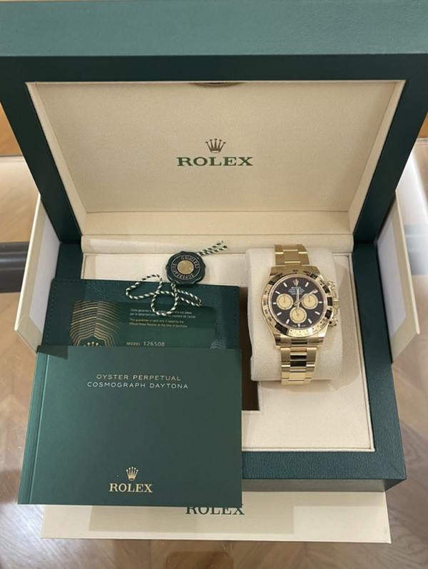 Rolex Daytona Cosmograph Daytona 126508 Yellow Gold Black Dial