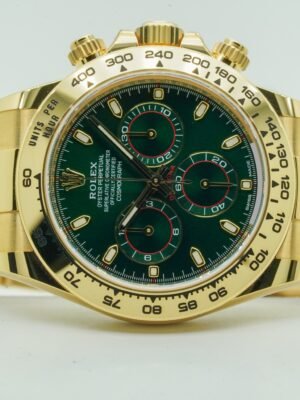 Rolex Daytona Green Dial 116508 Oyster Perpetual Cosmograph Yellow Gold 18K 40mm 2020 NOS