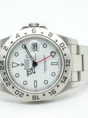 Rolex Explorer II 2 II 16570 White Dial Ser. F 2005 40mm 4571 FULL STICKERS