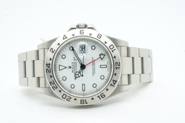 Rolex Explorer II 2 II 16570 White Dial Ser. F 2005 40mm 4571 FULL STICKERS