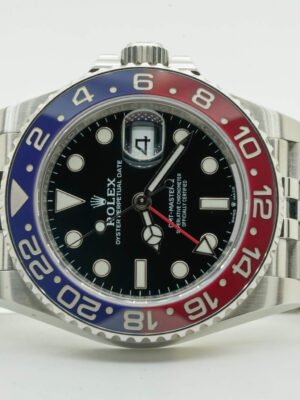 Rolex GMT Master II 126710BLRO 126710 BLRO 40mm Jubileé Pepsi Black Dial