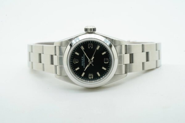 Rolex Lady Oyster 67180 Black Dial Ser. T 24mm 12/1996 Official Service 06/2014 11754U