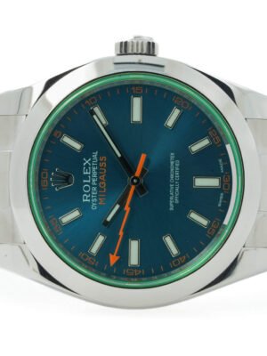 Rolex Milgauss 116400GV 116400 GV Blue Dial 04/2016 Z-Blue