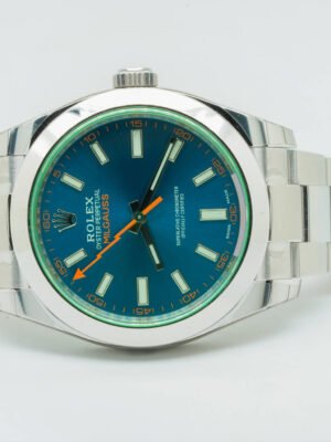Rolex Milgauss Certified 116400GV 116400 GV 40mm Blue Dial
