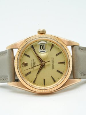 Rolex Oyster Perpetual Date 1503 Champagne Dial Ser. 82xxxx Just Serviced 9754