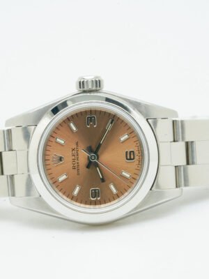 Rolex Oyster Perpetual Date Lady Oyster 67180 Pink Dial Ser. T 24mm 03/1997 9633U