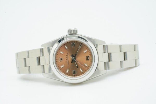 Rolex Oyster Perpetual Date Lady Oyster 67180 Pink Dial Ser. T 24mm 03/1997 9633U