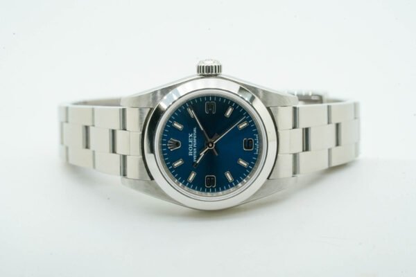 Rolex Oyster Perpetual Lady 76080 Blue Dial Ser. F 24mm 11752U