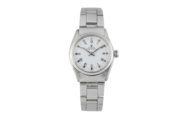 Rolex Oyster Perpetual steel / white gold automatic women's watch 6751 Vintage [2601448]