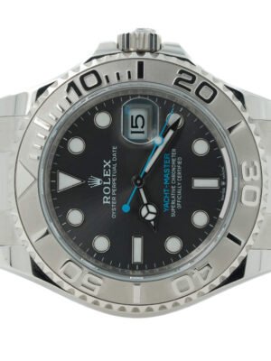 Rolex Yacht Master Watch Platinum 40mm Rhodium Dial 126622