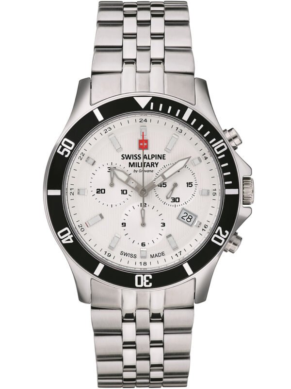 Swiss Alpine Military 7022.9132 cronografo Orologio Uomo 42mm 10ATM