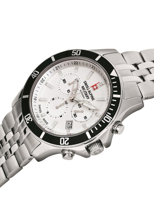 Swiss Alpine Military 7022.9132 cronografo Orologio Uomo 42mm 10ATM