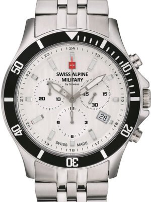 Swiss Alpine Military 7022.9132 cronografo Orologio Uomo 42mm 10ATM