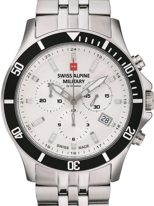 Swiss Alpine Military 7022.9132 cronografo Orologio Uomo 42mm 10ATM