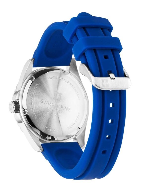 Swiss Alpine Military 7034.1835 Orologio Uomo Sierra argento blue 42mm 10ATM