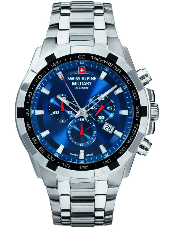 Swiss Alpine Military 7043.9135 Cronografo Orologio Uomo 46mm 10ATM