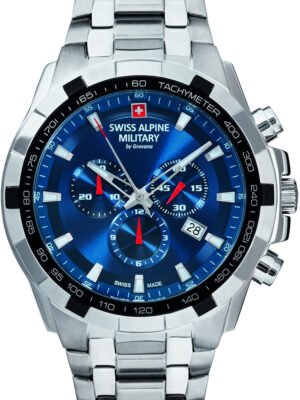Swiss Alpine Military 7043.9135 Cronografo Orologio Uomo 46mm 10ATM