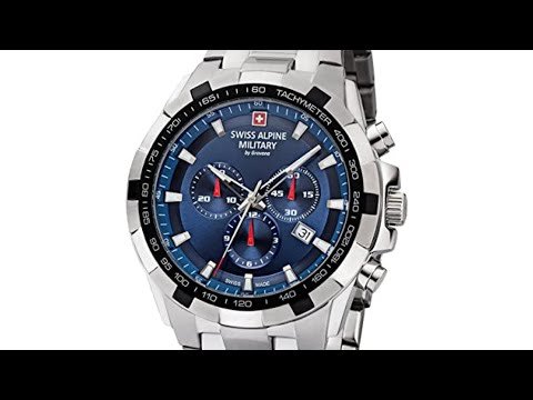 Swiss Alpine Military 7043.9135 Cronografo Orologio Uomo 46mm 10ATM