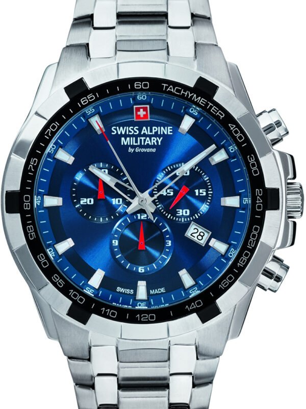 Swiss Alpine Military 7043.9135 Cronografo Orologio Uomo 46mm 10ATM