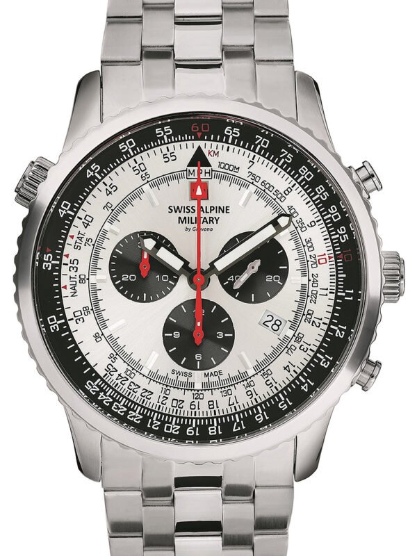 Swiss Alpine Military 7078.9132 Cronografo Orologio Uomo 45mm 10ATM
