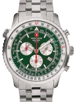 Swiss Alpine Military 7078.9134 Cronografo Orologio Uomo 45mm 10ATM