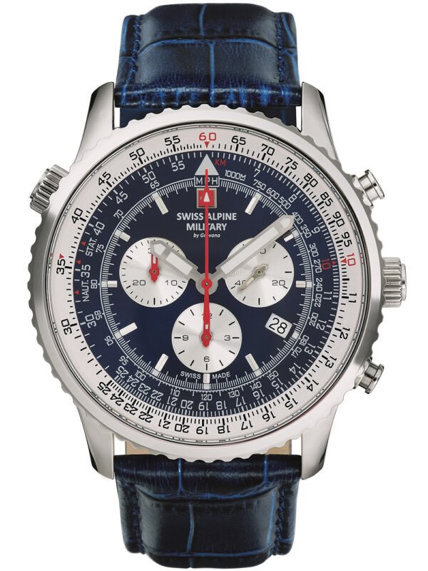 Swiss Alpine Military 7078.9535 Cronografo Orologio Uomo 45mm 10ATM