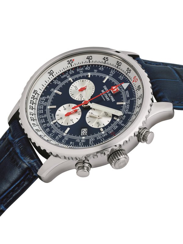 Swiss Alpine Military 7078.9535 Cronografo Orologio Uomo 45mm 10ATM