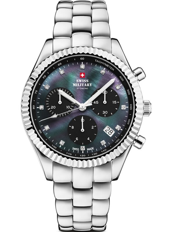 Swiss Military SM30207.01 Elegant Cronografo Orologio Donna 38mm 5ATM