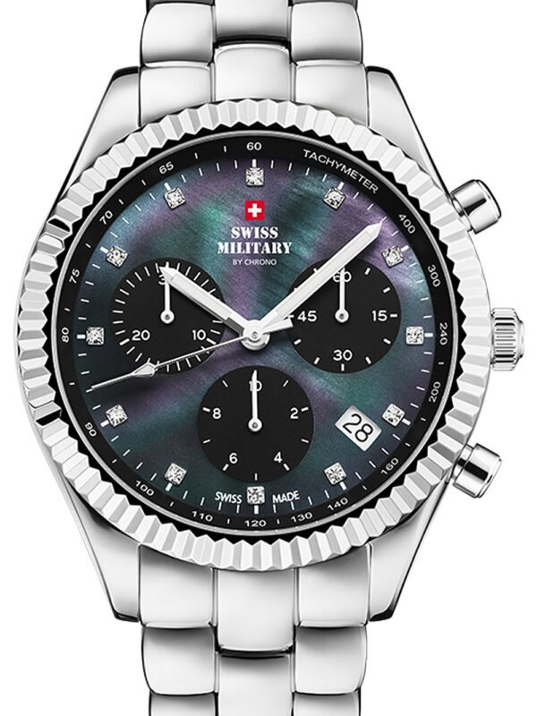 Swiss Military SM30207.01 Elegant Cronografo Orologio Donna 38mm 5ATM