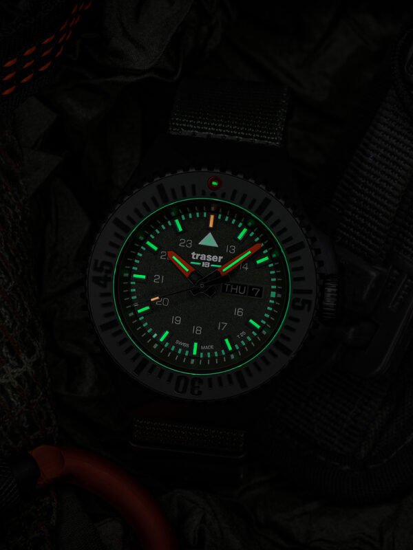 Traser H3 109858 P69 Black-Stealth Green Orologio Uomo 46mm 20ATM