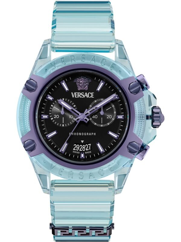 Versace VE8P01225 Orologio Uomo New Icon Active Cronografo 44mm 3ATM