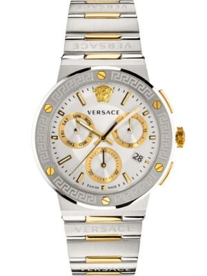 Versace VEZ900321 Orologi Uomo Greca Logo Cronografo 43mm 5ATM