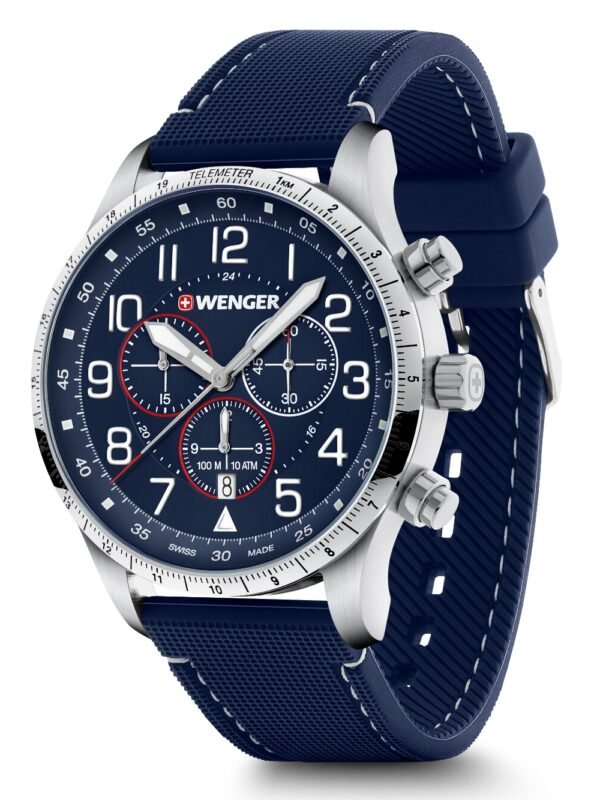 Wenger 01.1543.117 Orologio Uomo Attitude Cronografo 44mm 10ATM